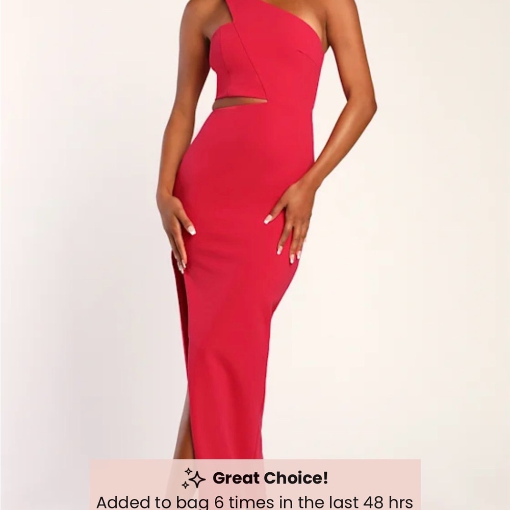 DO+BE One-Shoulder Fuchsia Dress
